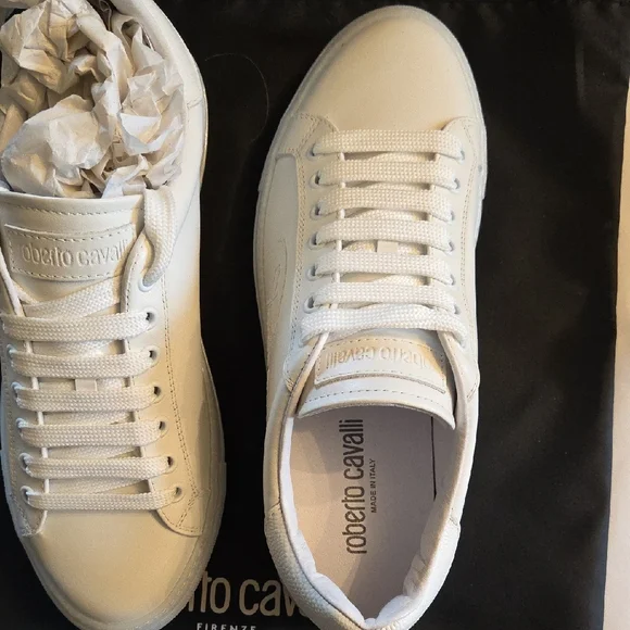 Roberto Cavalli White Sneakers - Picture 9 of 10